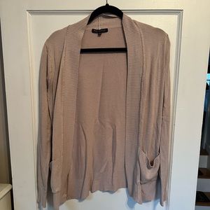 Taupe Cardigan Sweater